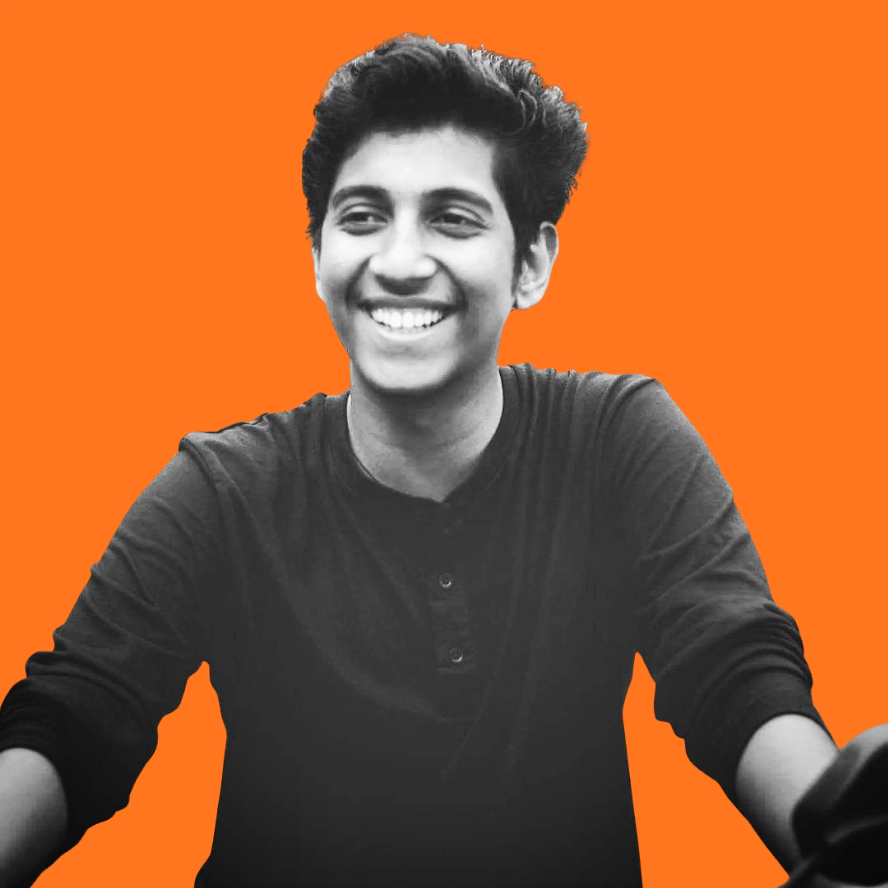 Portrait of Ananth Pranav, smiling