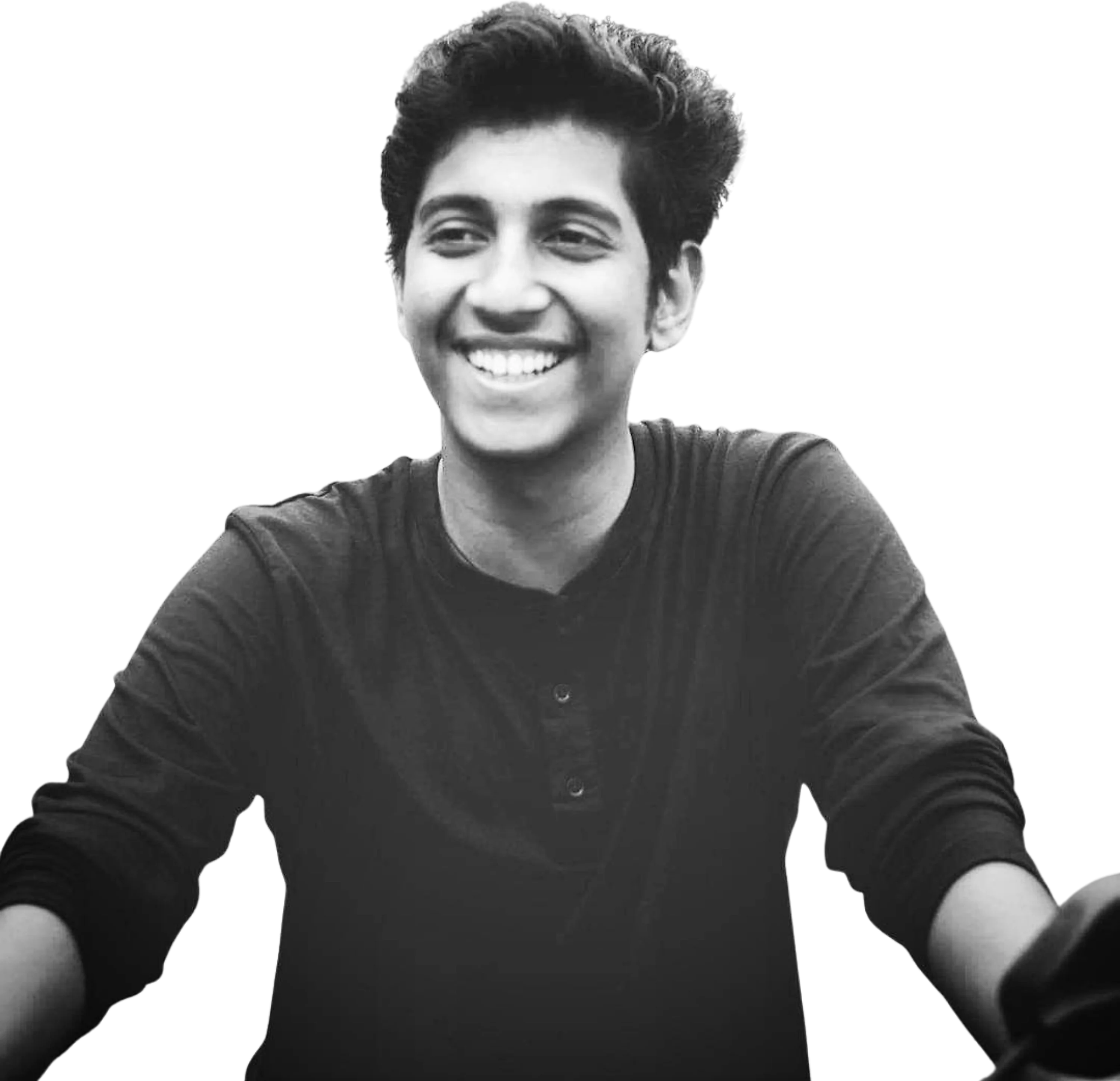 Ananth Pranav, smiling