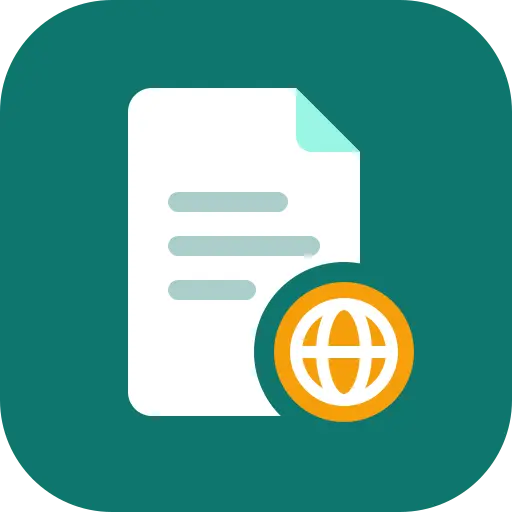 The Razorpay International Auto-Invoicer logo: a document with an orange globe badge on a teal tile